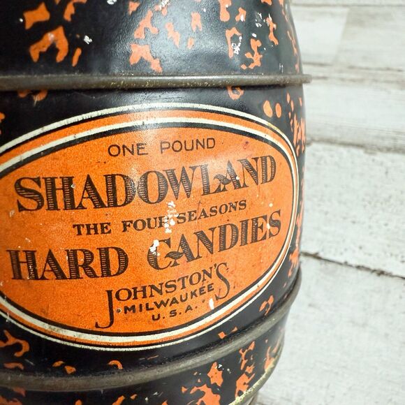 Vintage Johnston’s Shadowland Hard Candies Tin - Picture 6 of 12